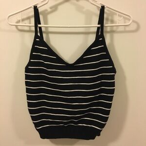 STRIPED KNIT TANK TOP